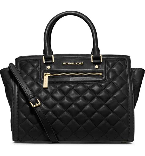 michael michael kors selma quilt medium top zip satchel|MICHAEL Michael Kors Selma Medium Top Zip Satchel .